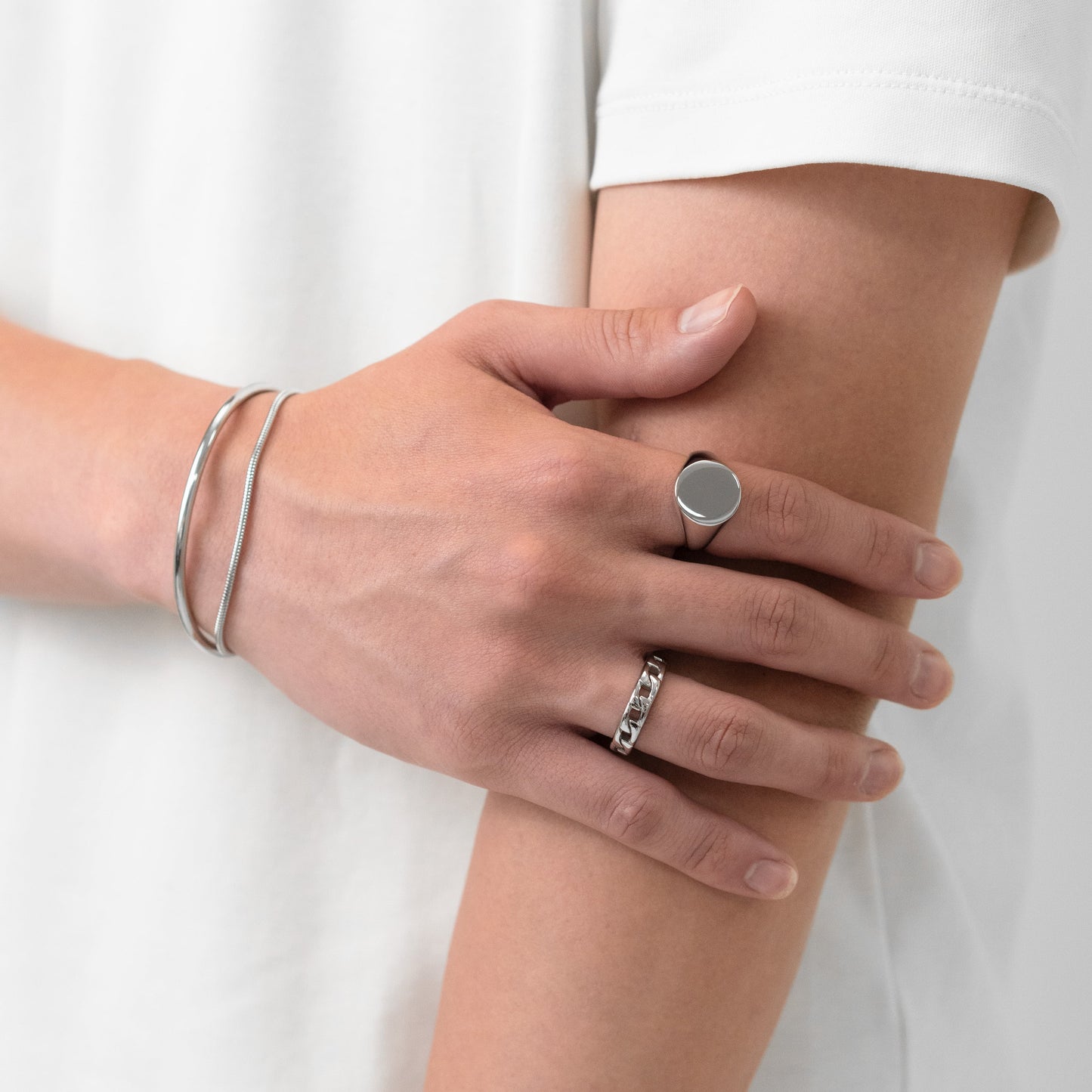 Circle signet ring(cri0011s)