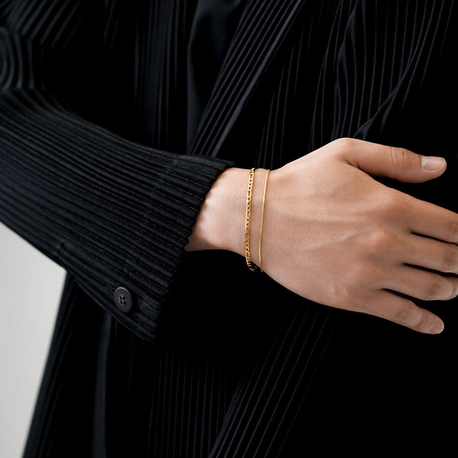 Figaro chain bracelet(cbr0008g)