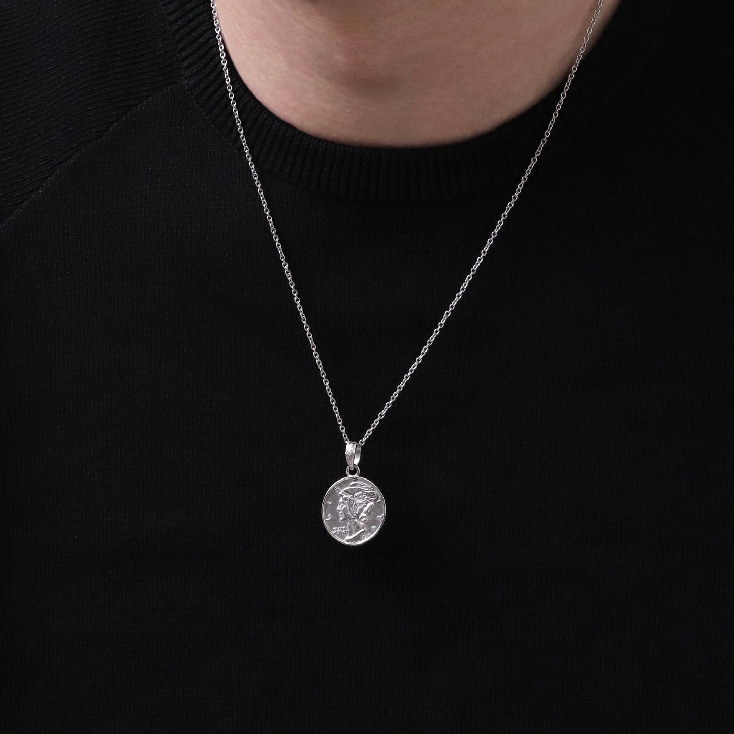 Hawaiian liberty coin necklace(Hne0004s)