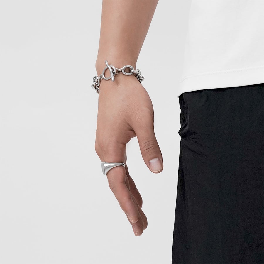 Unique cable chain bracelet(cbr0032s)
