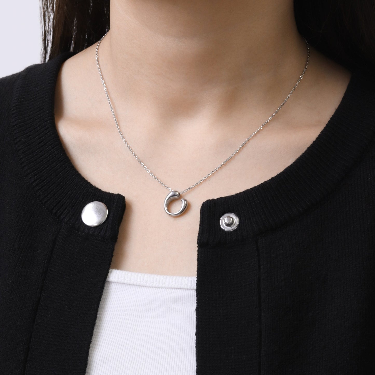 Drop open necklace(cne0080s)