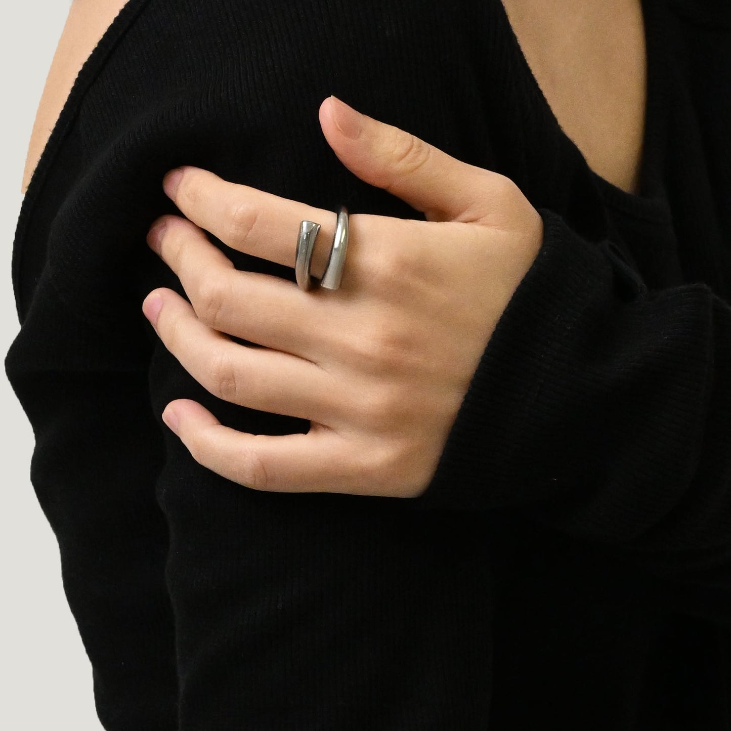 Big narrow open ring(cri0107s)