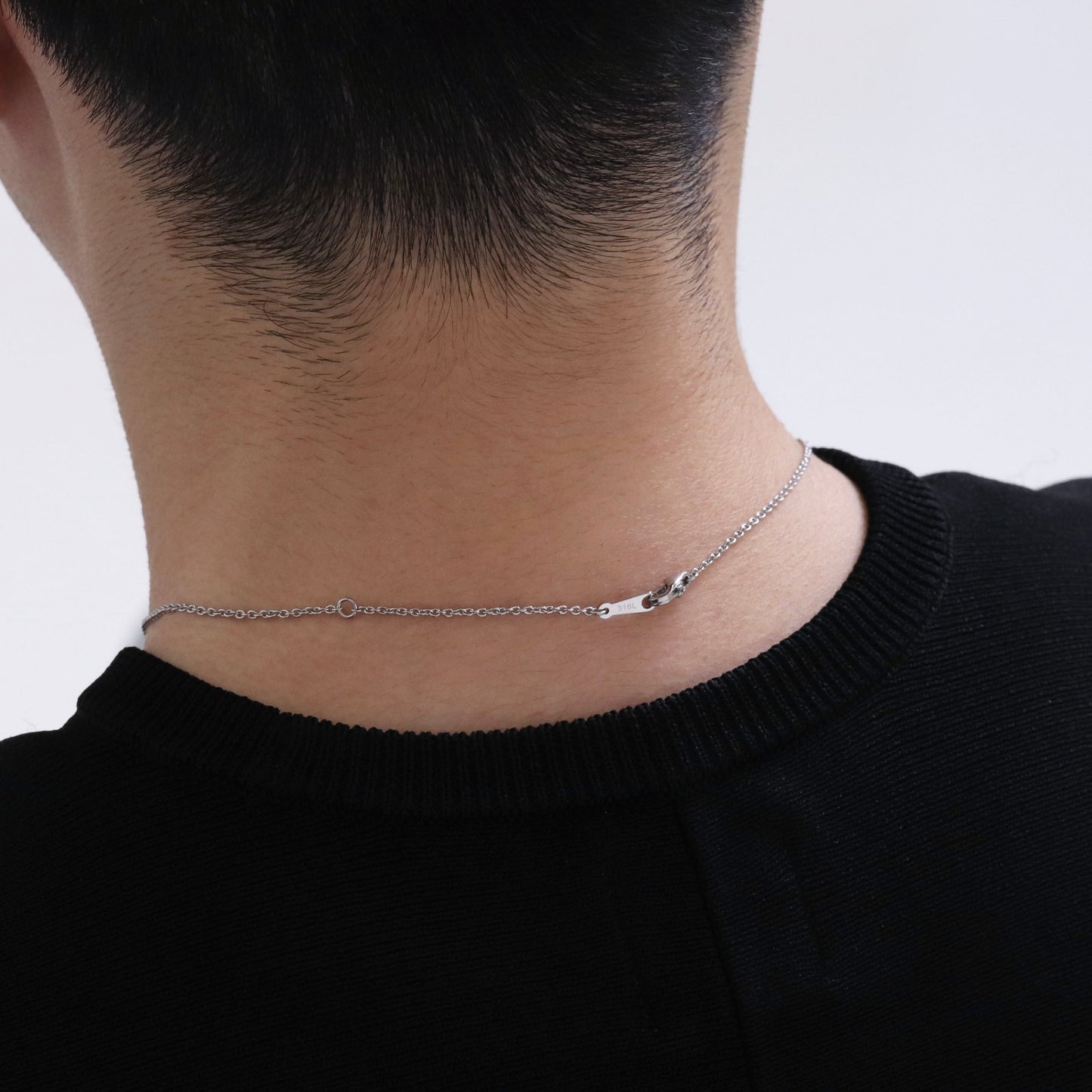 Hawaiian scroll circle necklace(Hne0012s)