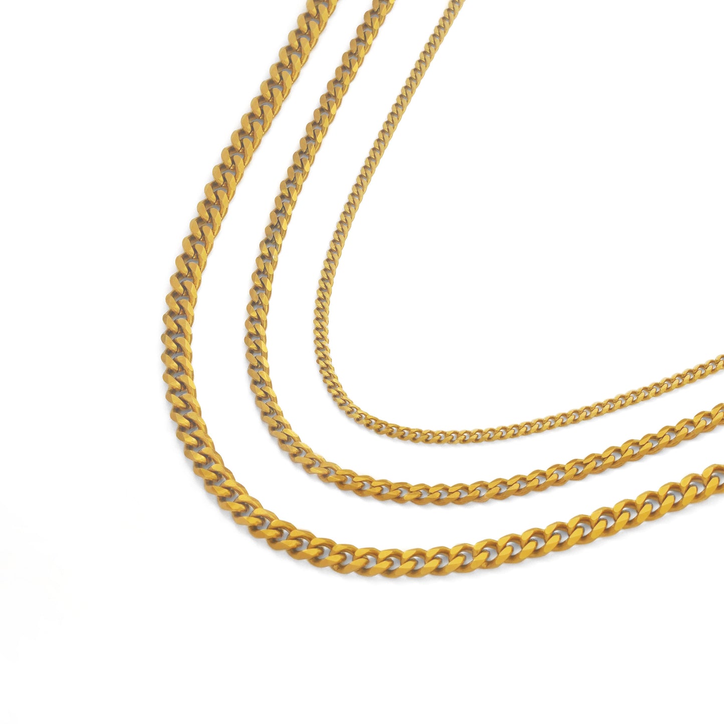 Flat link chain necklace(cne0020g)