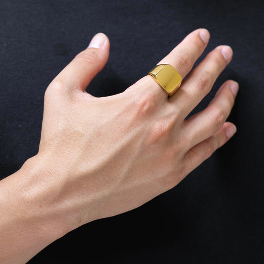 Square signet ring(cri0043g)