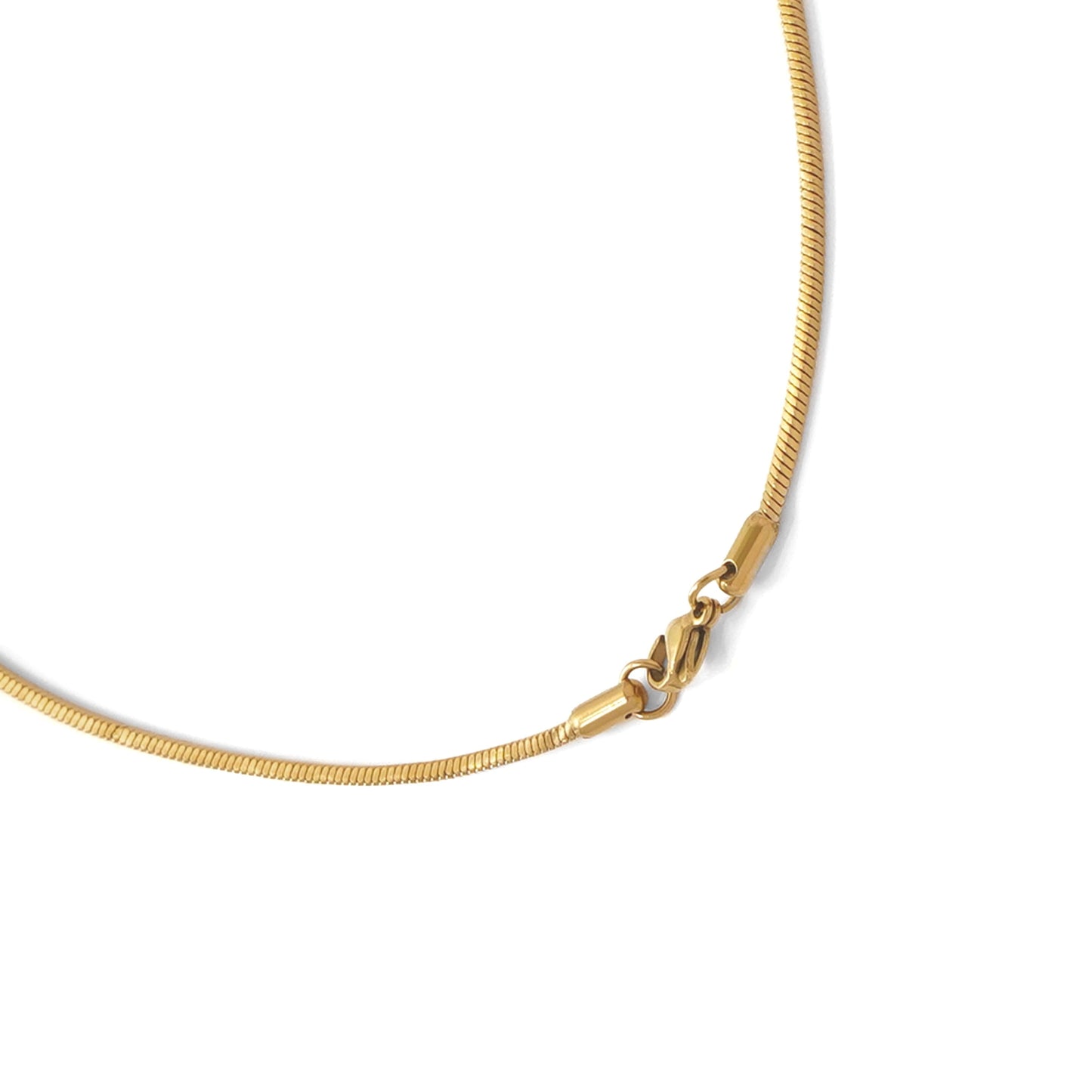 Round snake chain necklace(cne0085g)