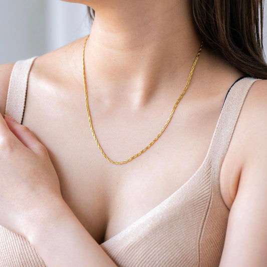 Flat rope chain necklace(rne0014g)