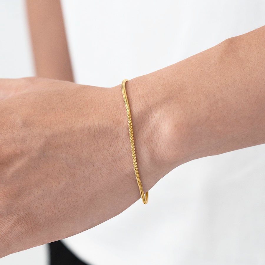 Round snake chain bracelet(cbr0028g)