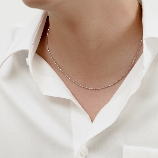Oval chain necklace(cne0101s)