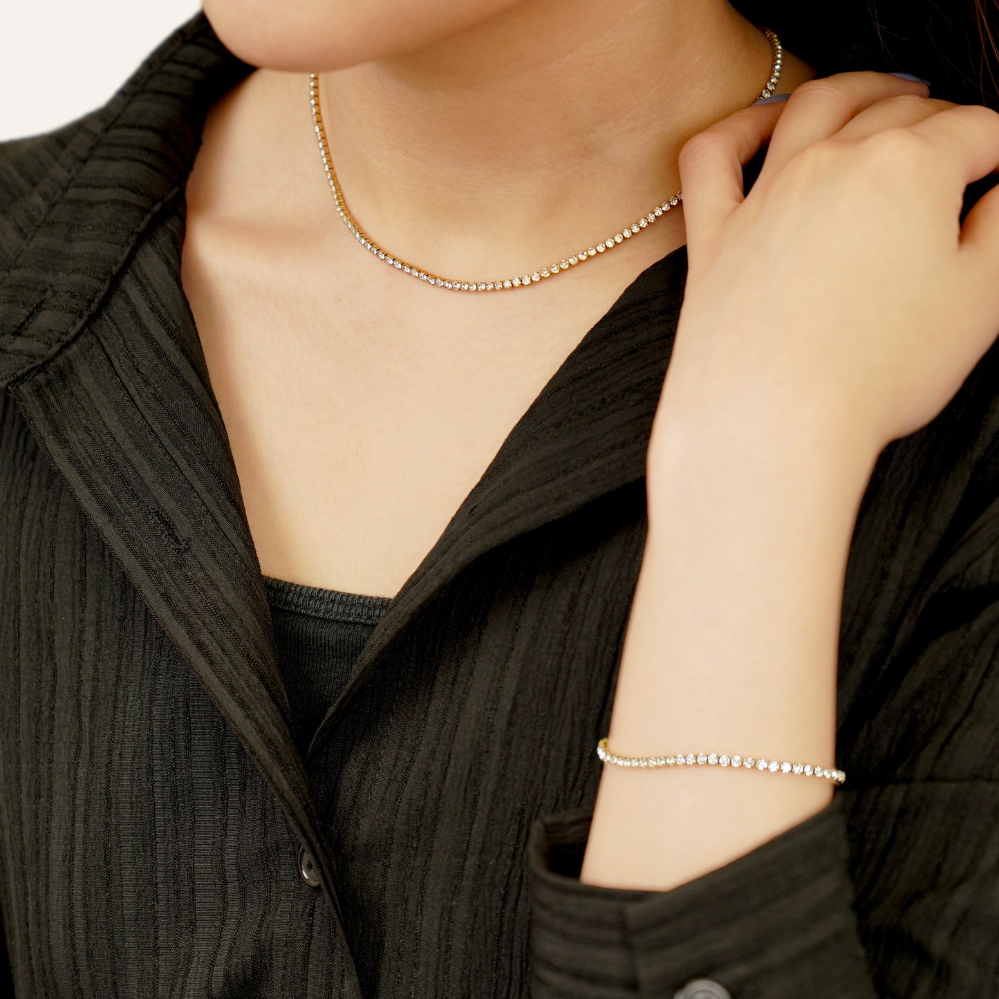 Cz tennis bracelet (rbr0039g)