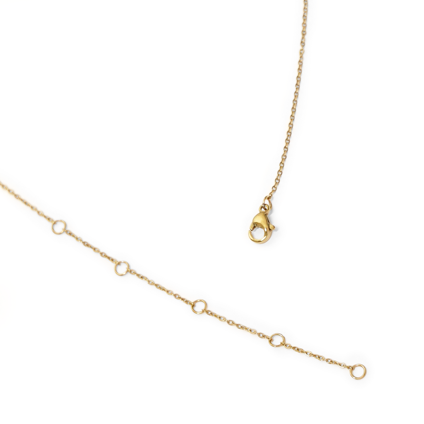 Square zirconia necklace (rne0125g)