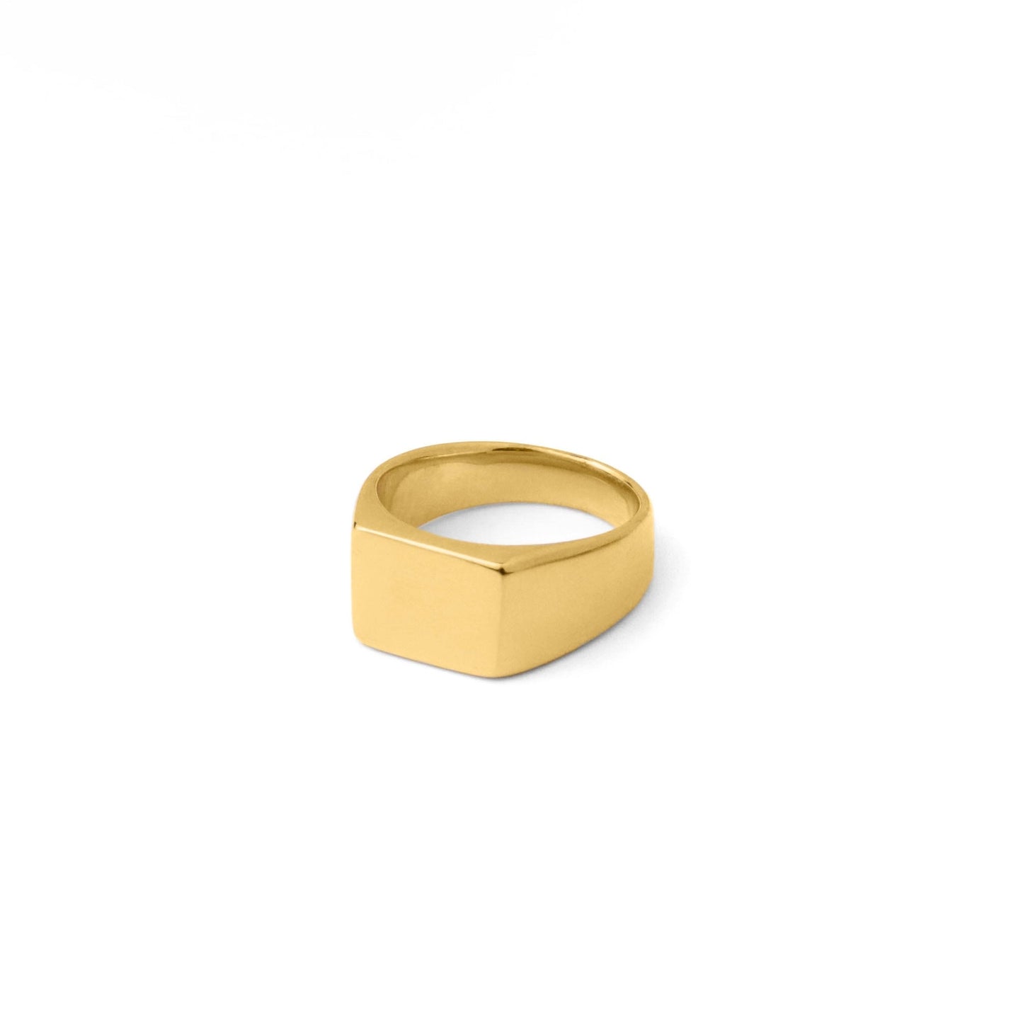 Slim square signet ring(cri0039g)