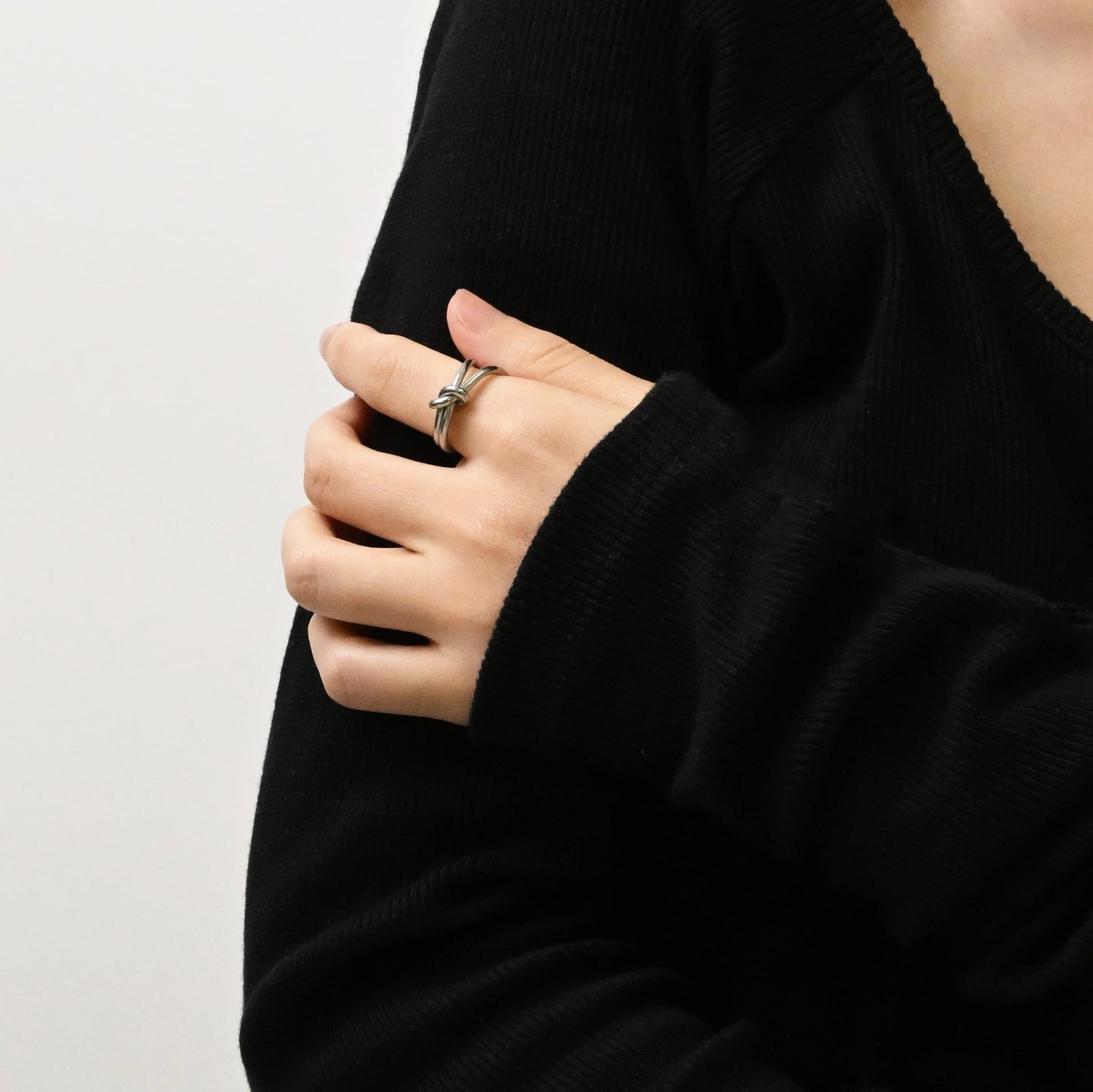 Twist knot ring(rri0092s)