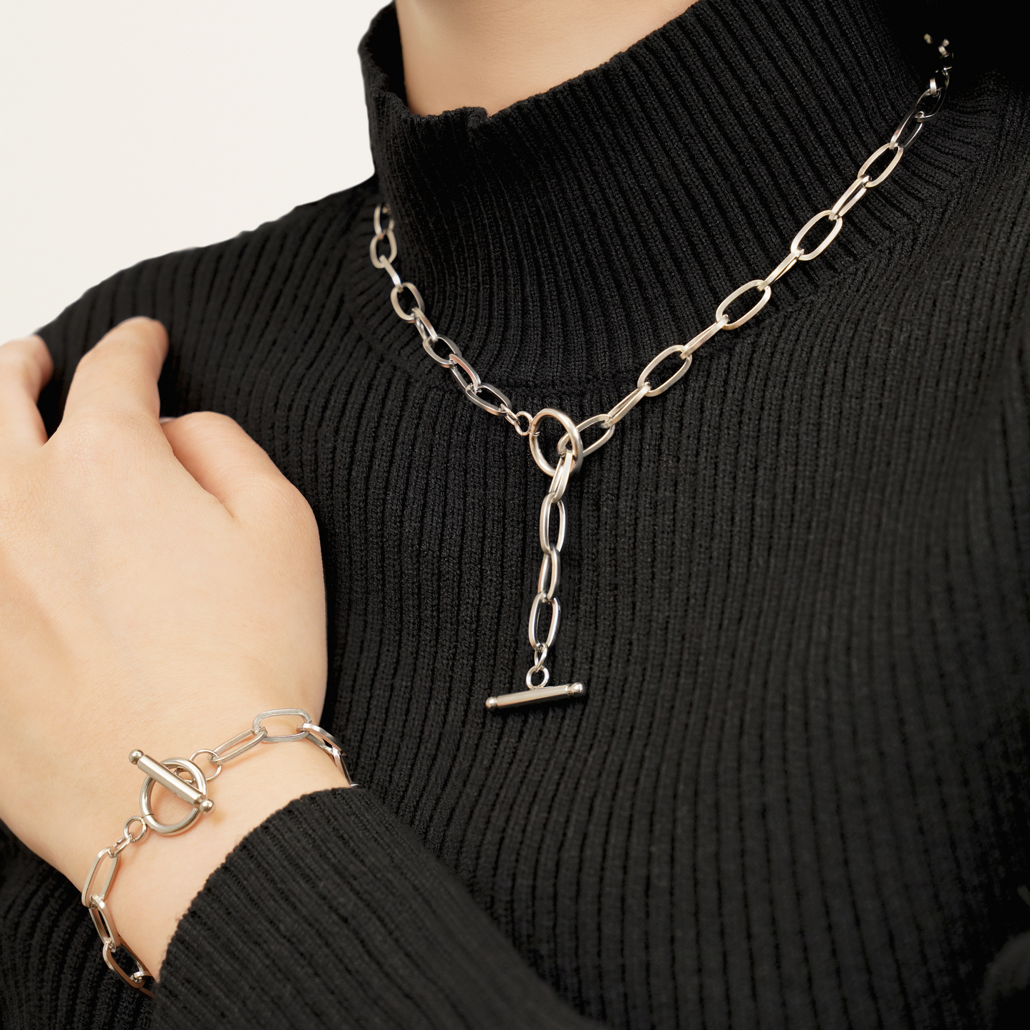 Sharp chain necklace (rne0127s)