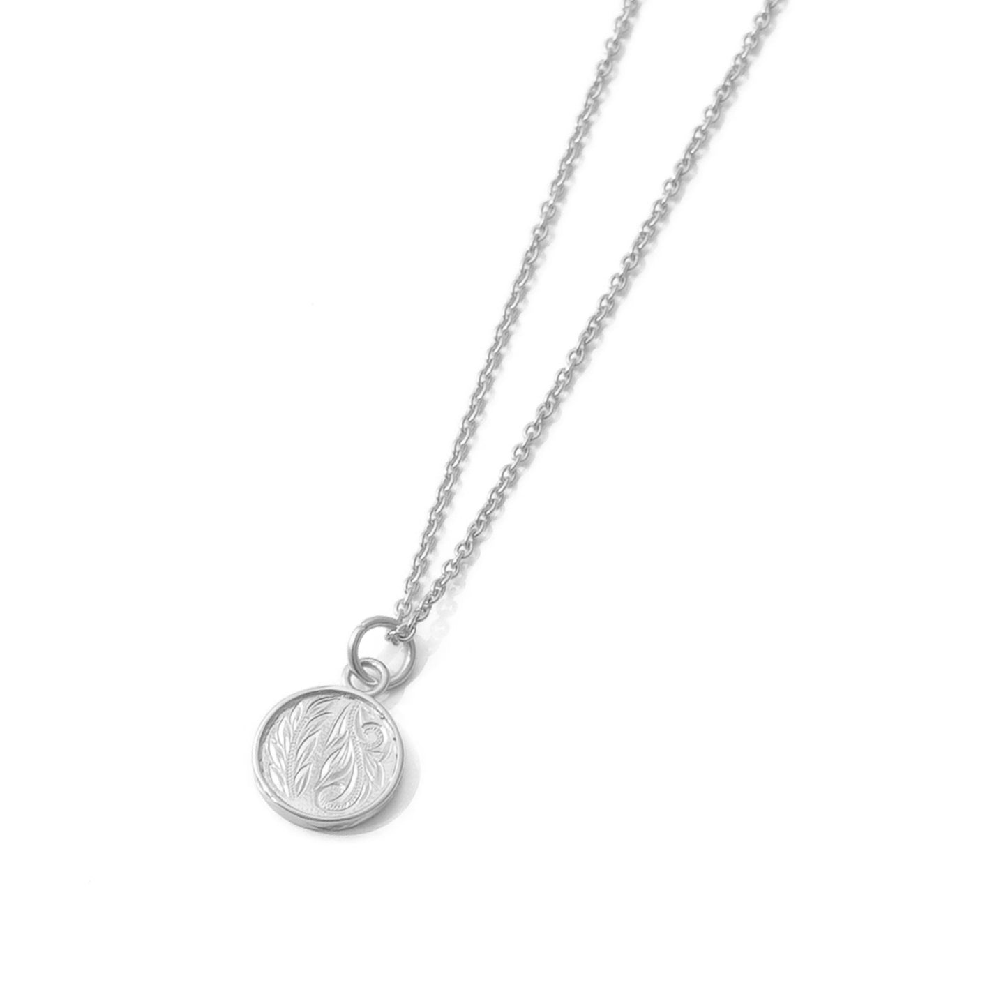 Hawaiian scroll circle necklace(Hne0012s)