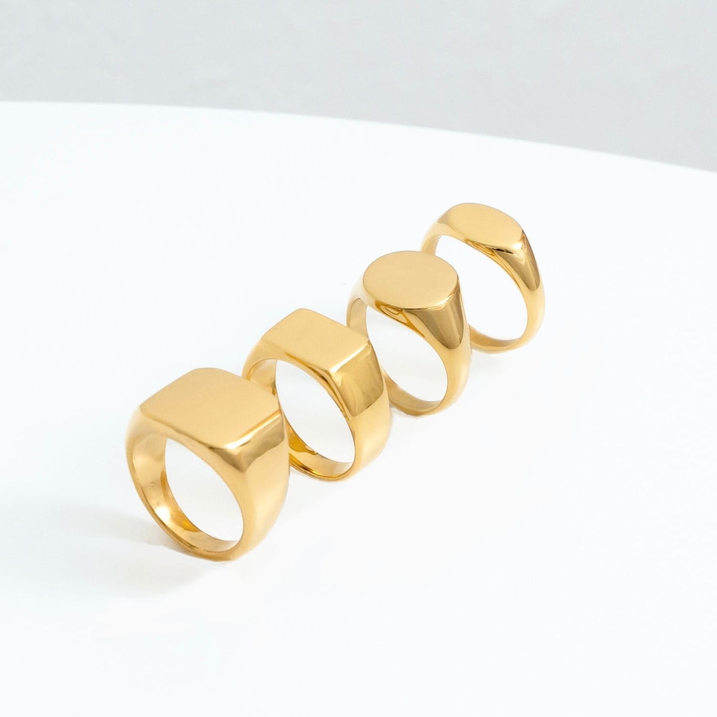 Slim square signet ring(cri0039g)