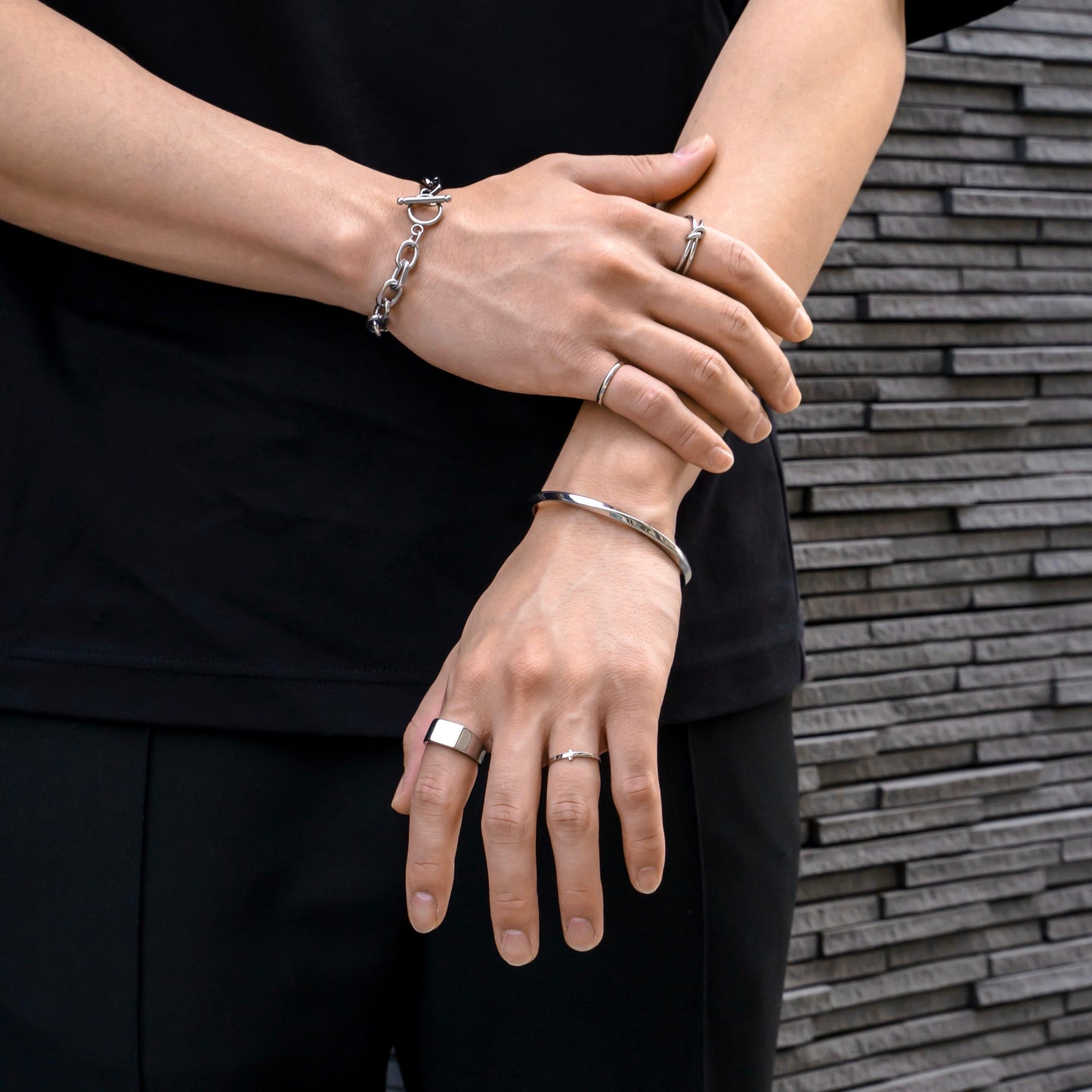 Cut cable chain bracelet(cbr0006s)