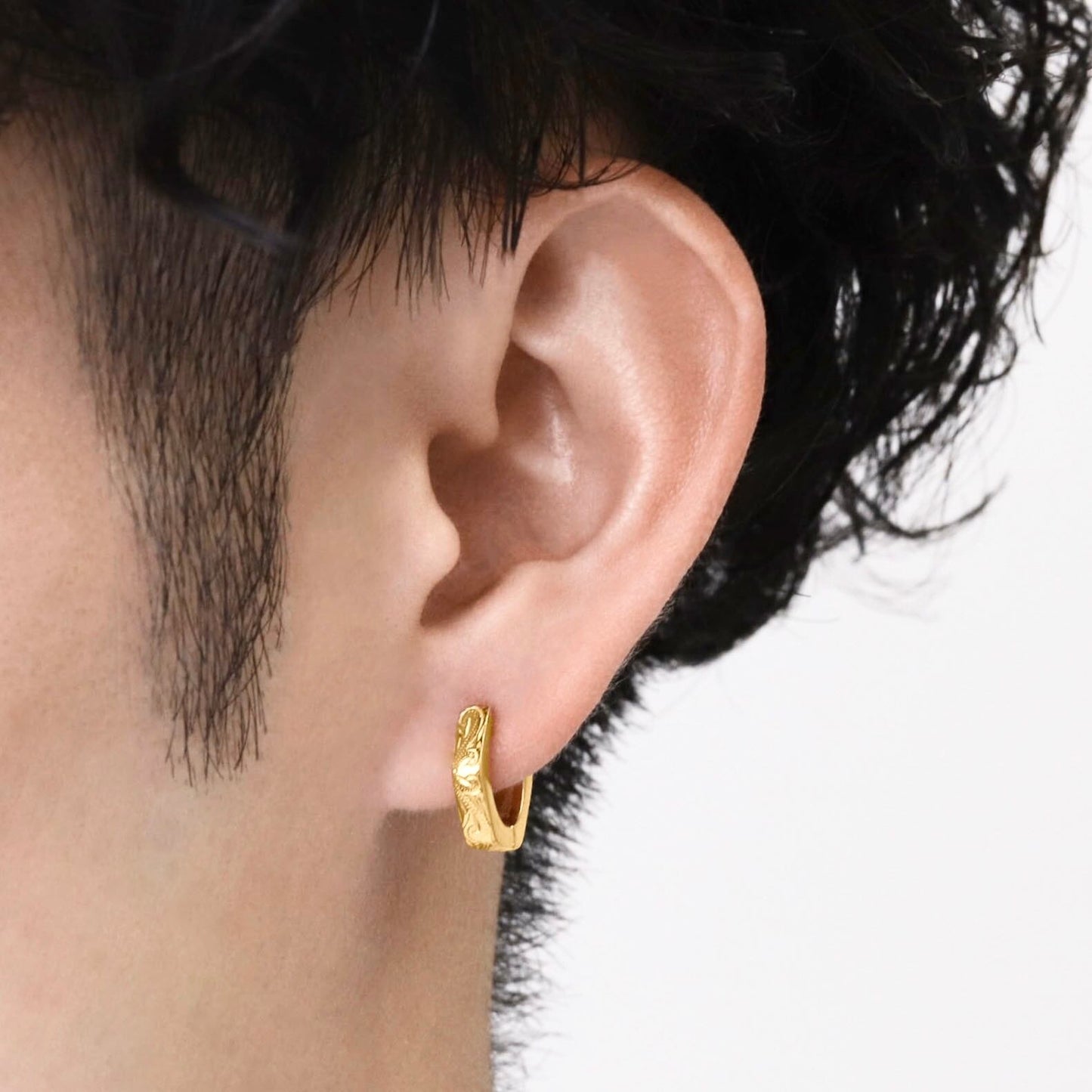 Hawaiian scroll hexagon pierce(Hpi0001g)