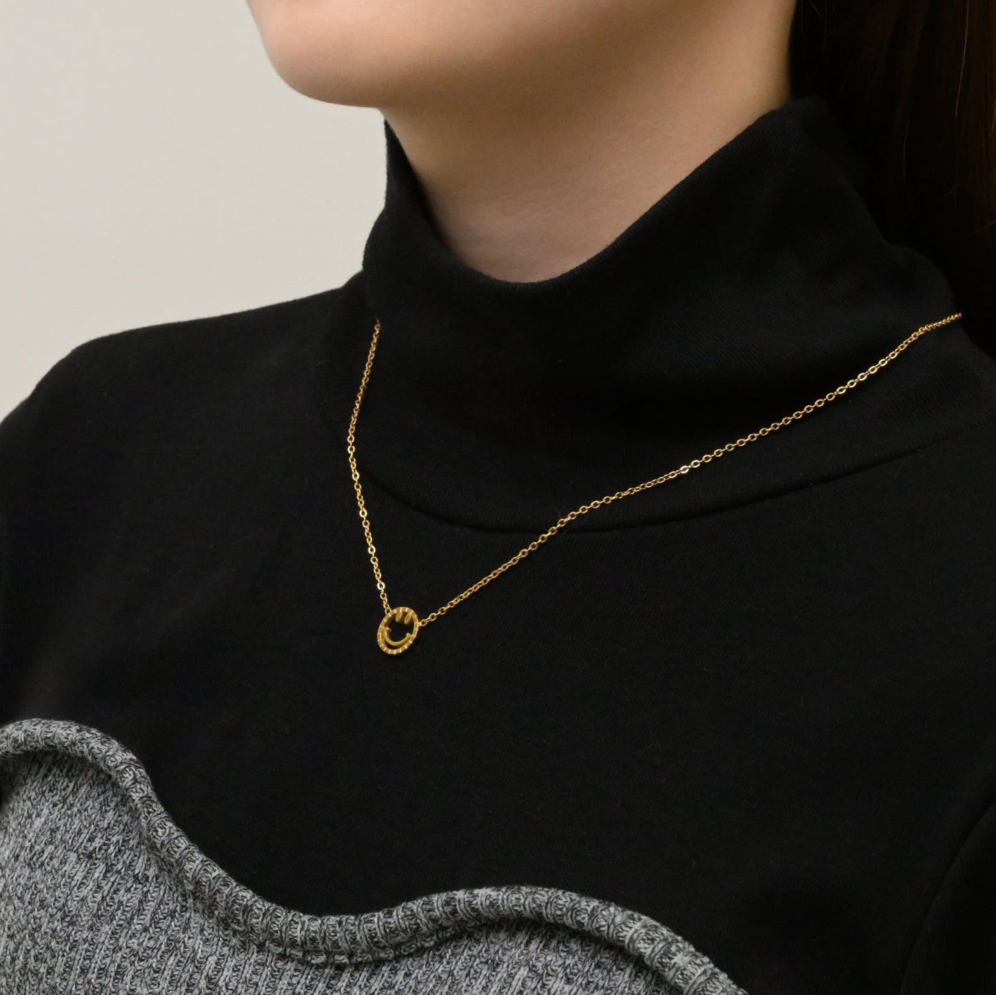 Smile necklace(rne0045g)