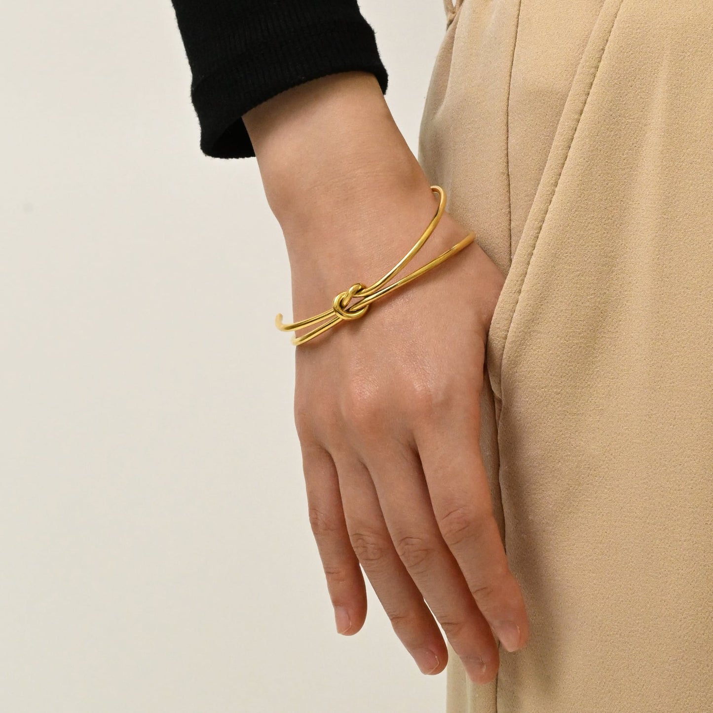 Twist knot bangle(rba0003g)