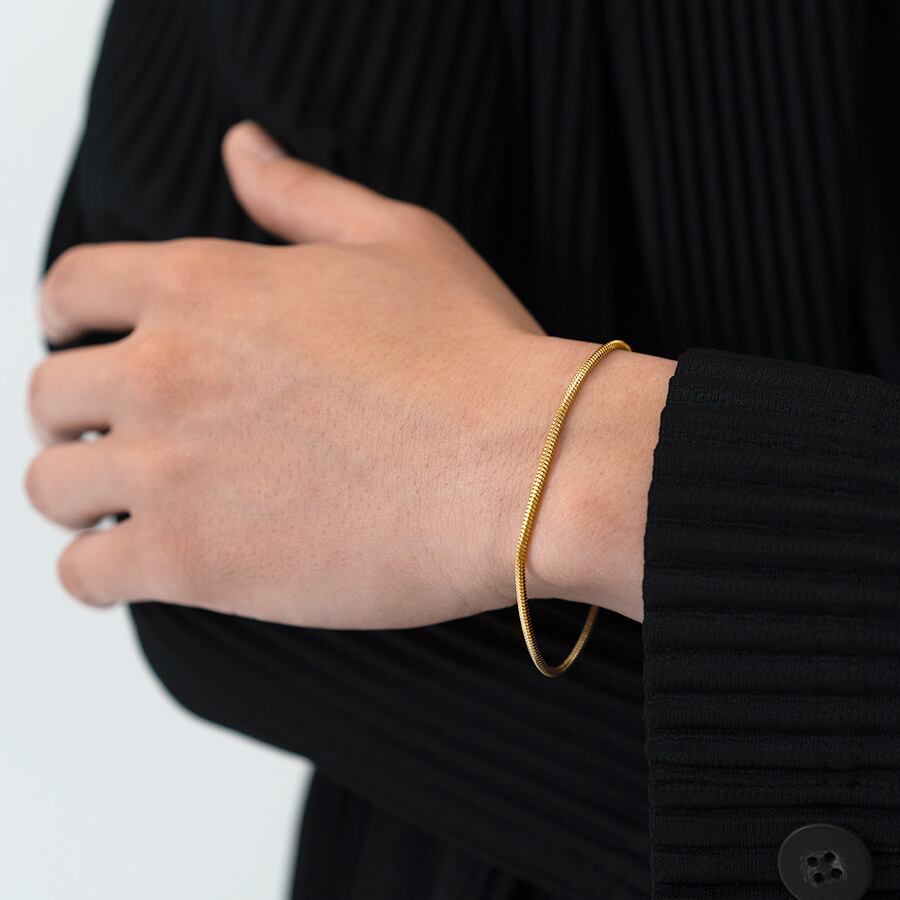 Round snake chain bracelet(cbr0028g)