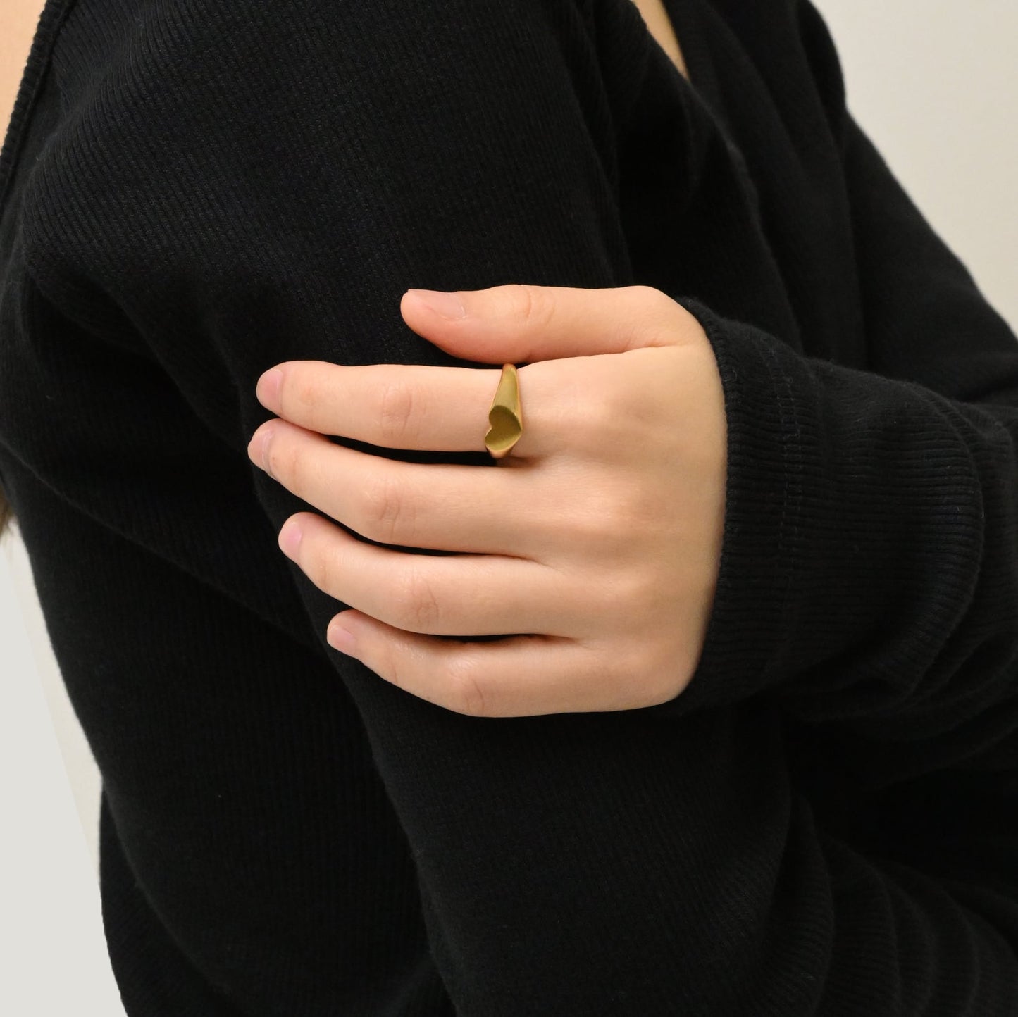 Heart signet ring(rri0019g)