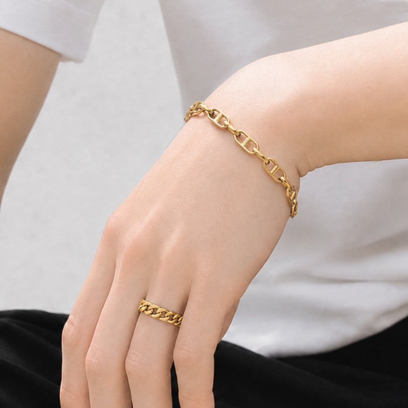 Wide flat link chain ring(cri0112g)