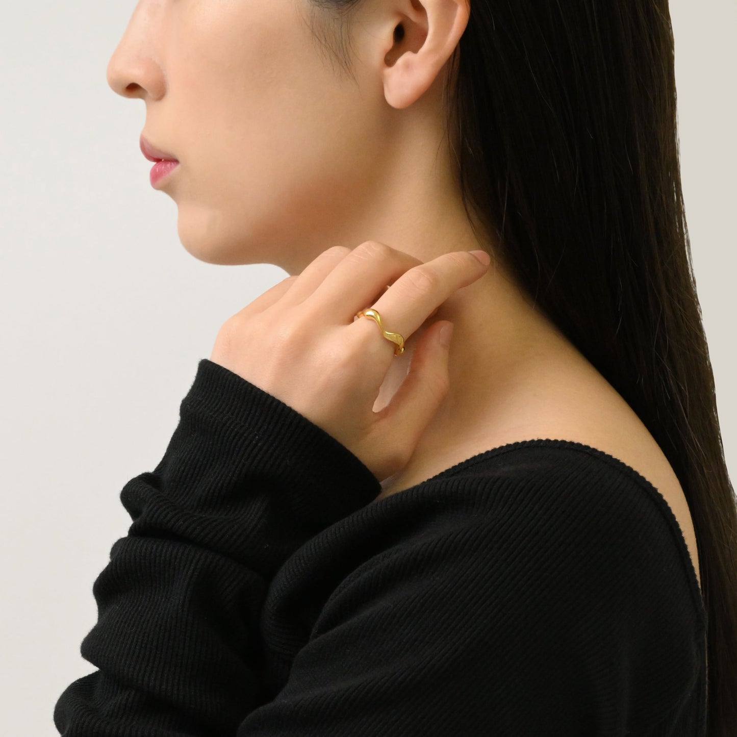 Wave open ring(rri0066g)