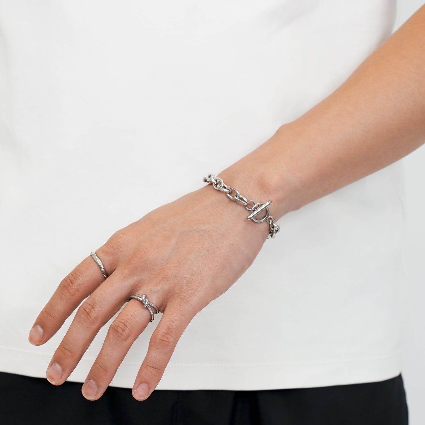 Cut cable chain bracelet(cbr0006s)