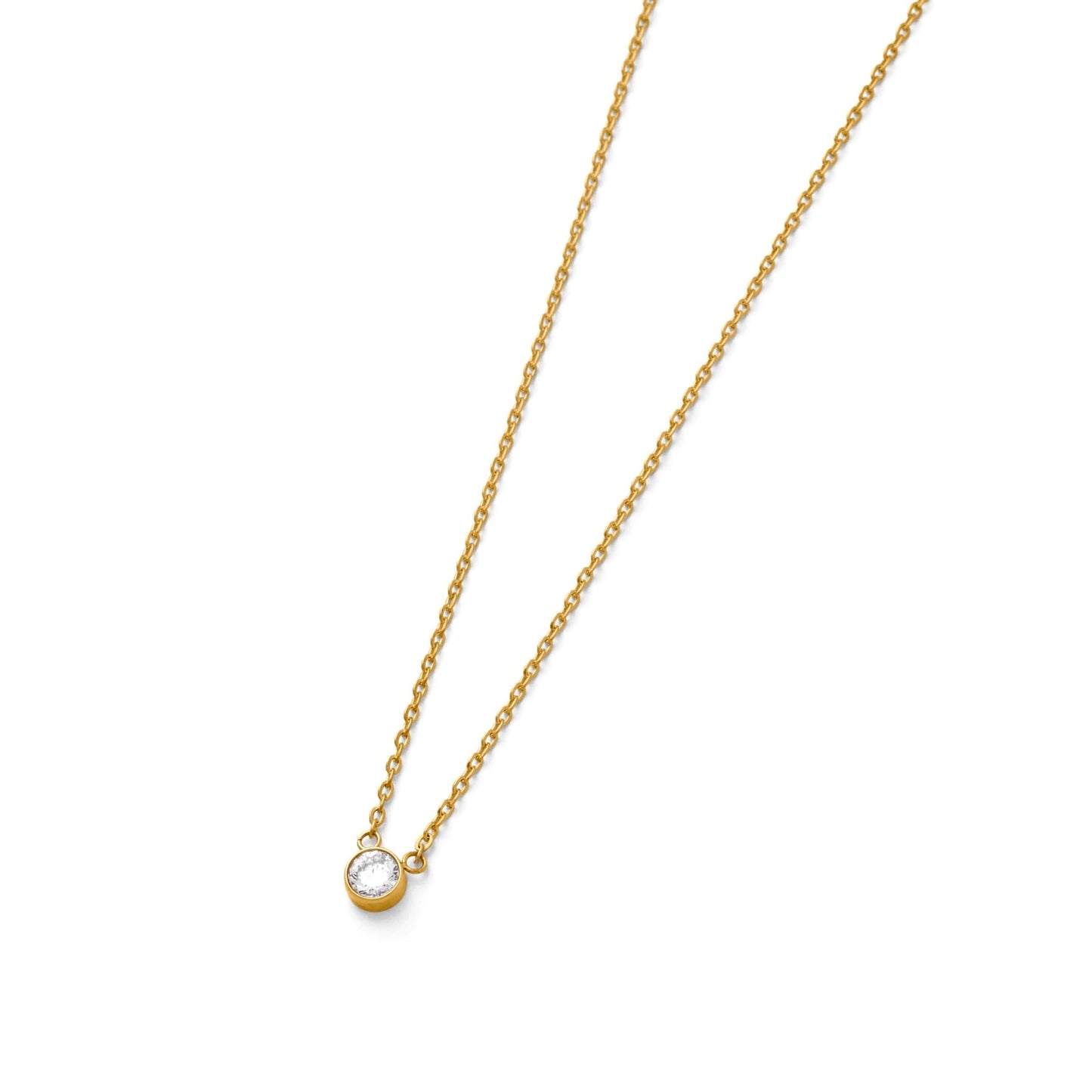 Single zirconia necklace(rne0105g)