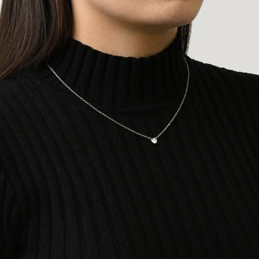 Single zirconia necklace(rne0106s)