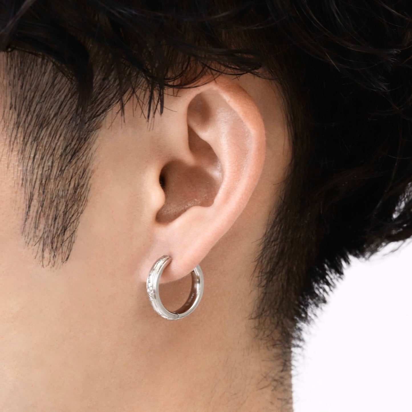 Hawaiian plumeria hoop pierce(Hpi0004s)