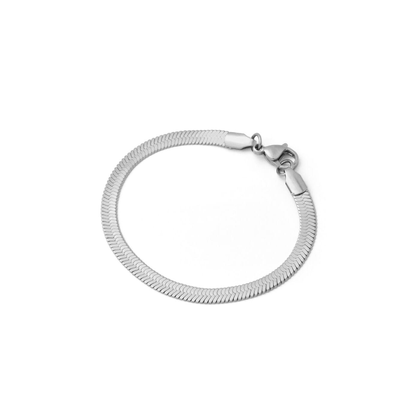 Flat snake chain bracelet(rbr0010s)