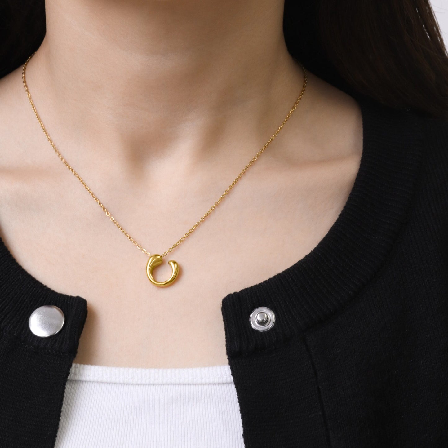 Drop open necklace(cne0079g)
