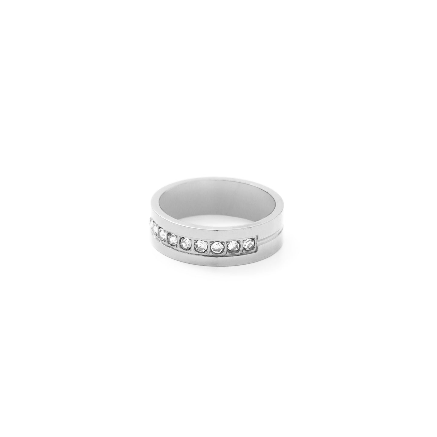 Cz half eternity ring (rri0113s)