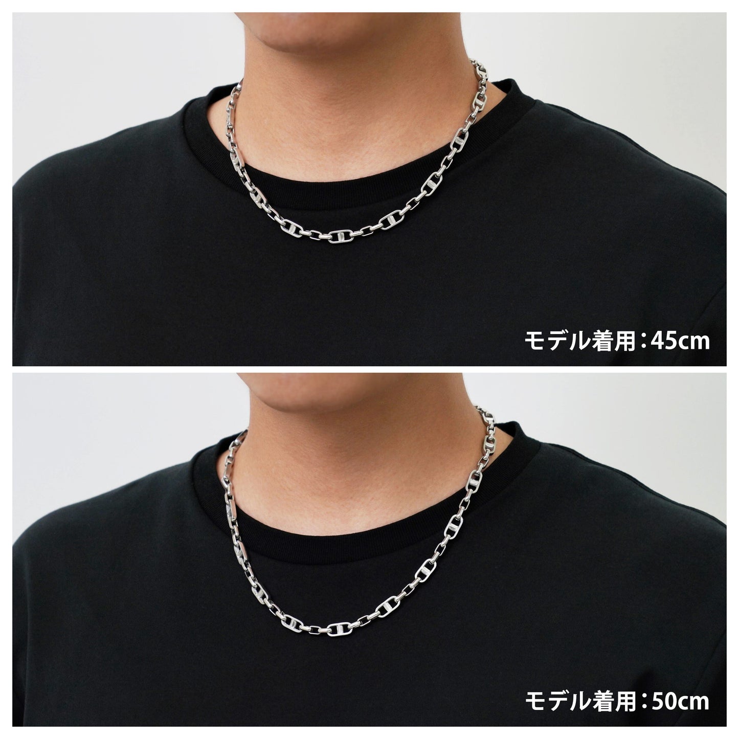 Round anker chain necklace(cne0068s)