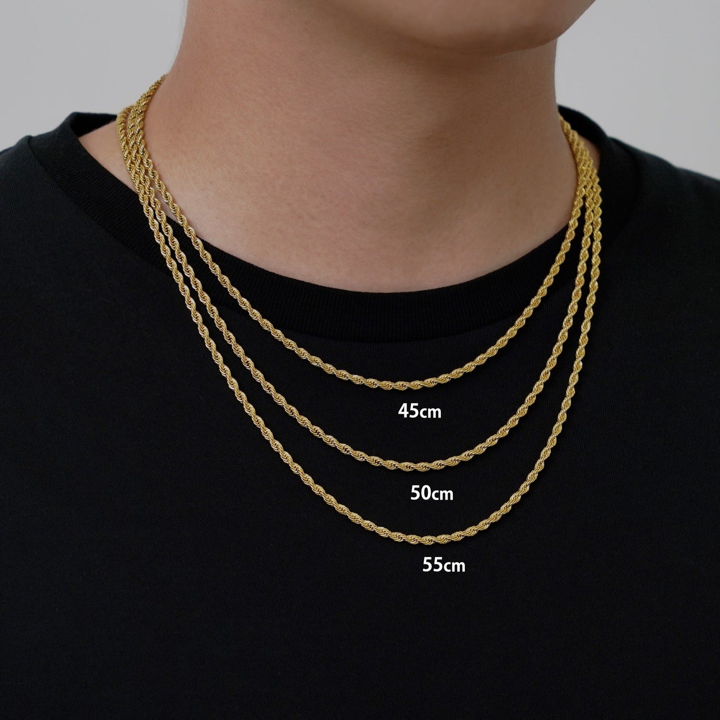 Rope chain necklace(cne0063g)