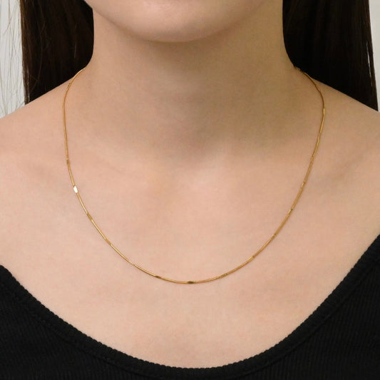 Round snake crushed necklace(rne0062g)