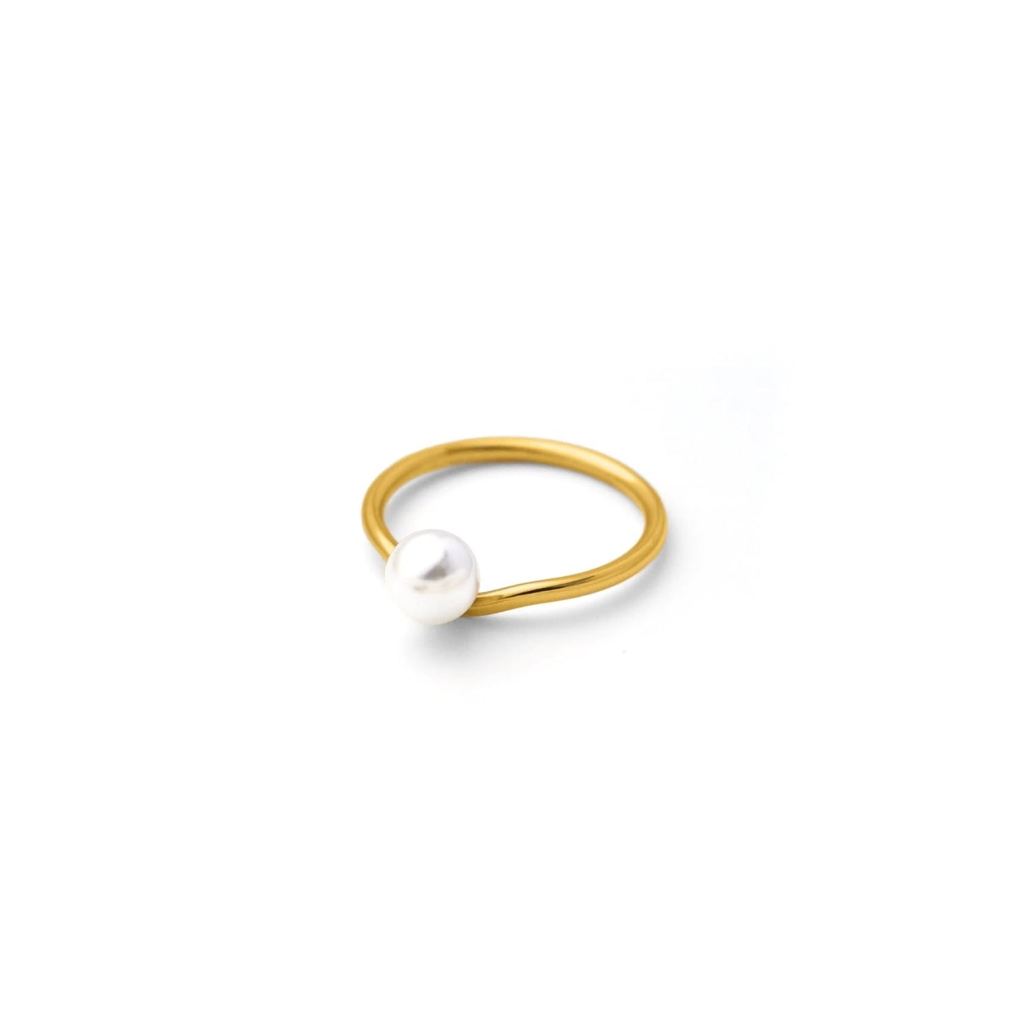 Single pearl curve ring(rri0084g)