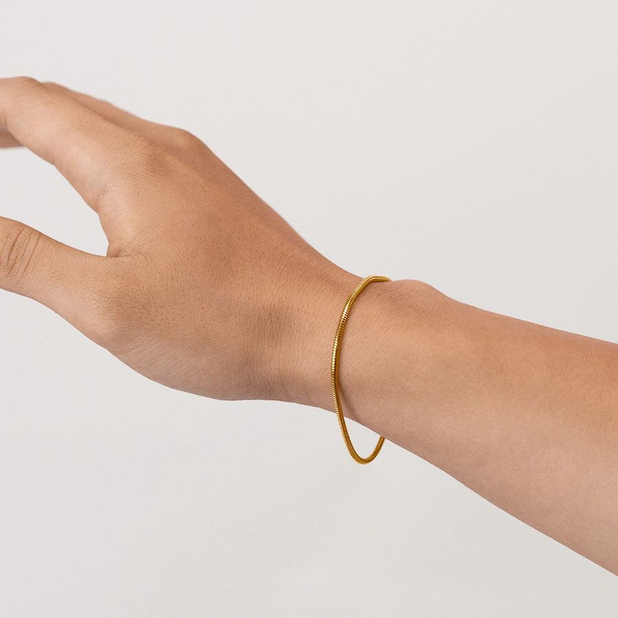 Round snake chain bracelet(cbr0028g)