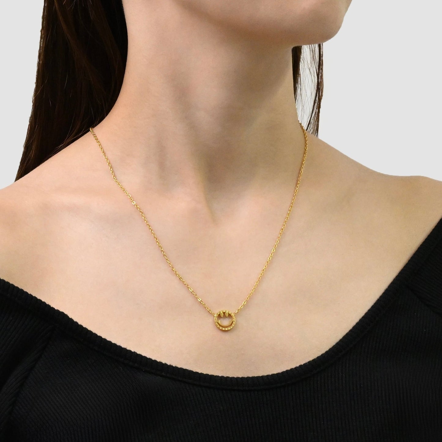 Smile necklace(rne0045g)