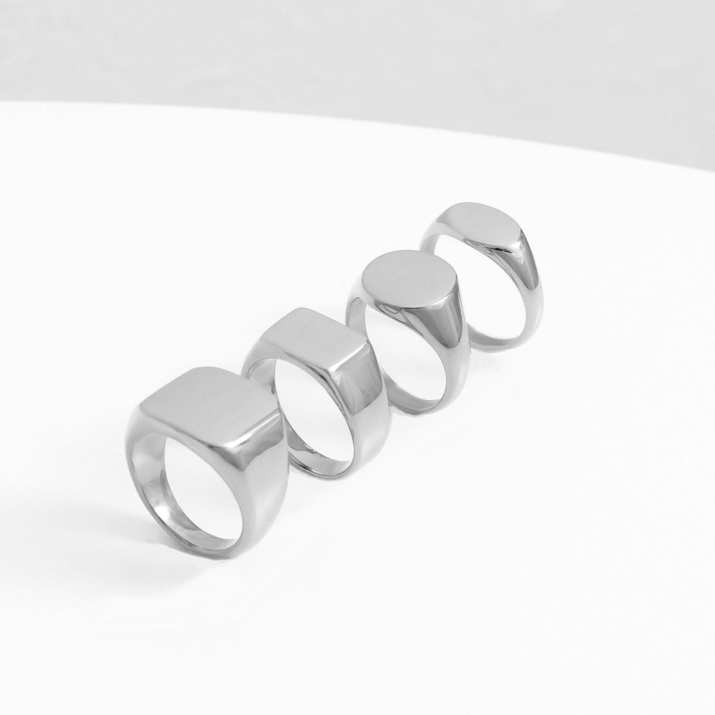 Slim square signet ring(cri0040s)