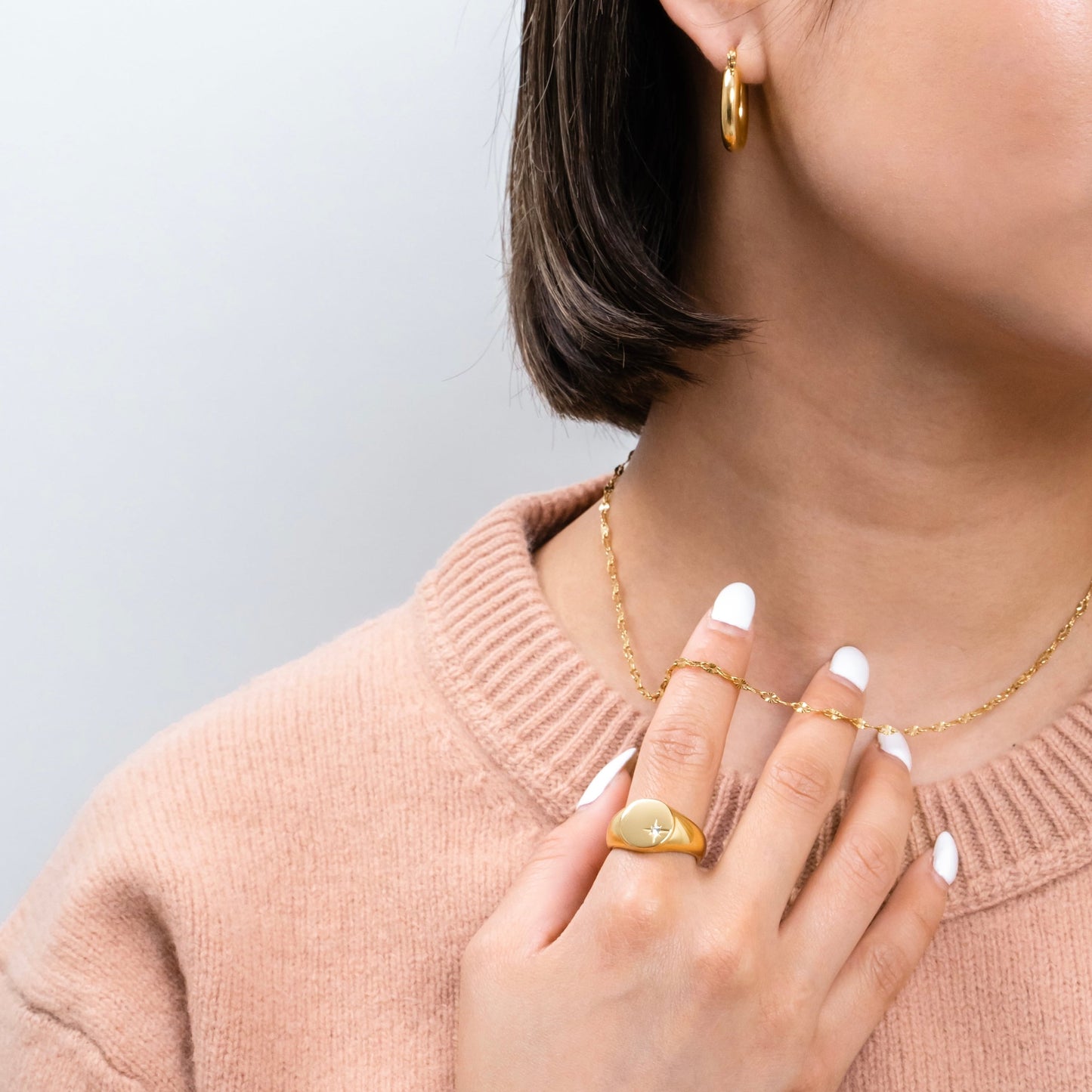 Sun cz signet ring(rri0032g)