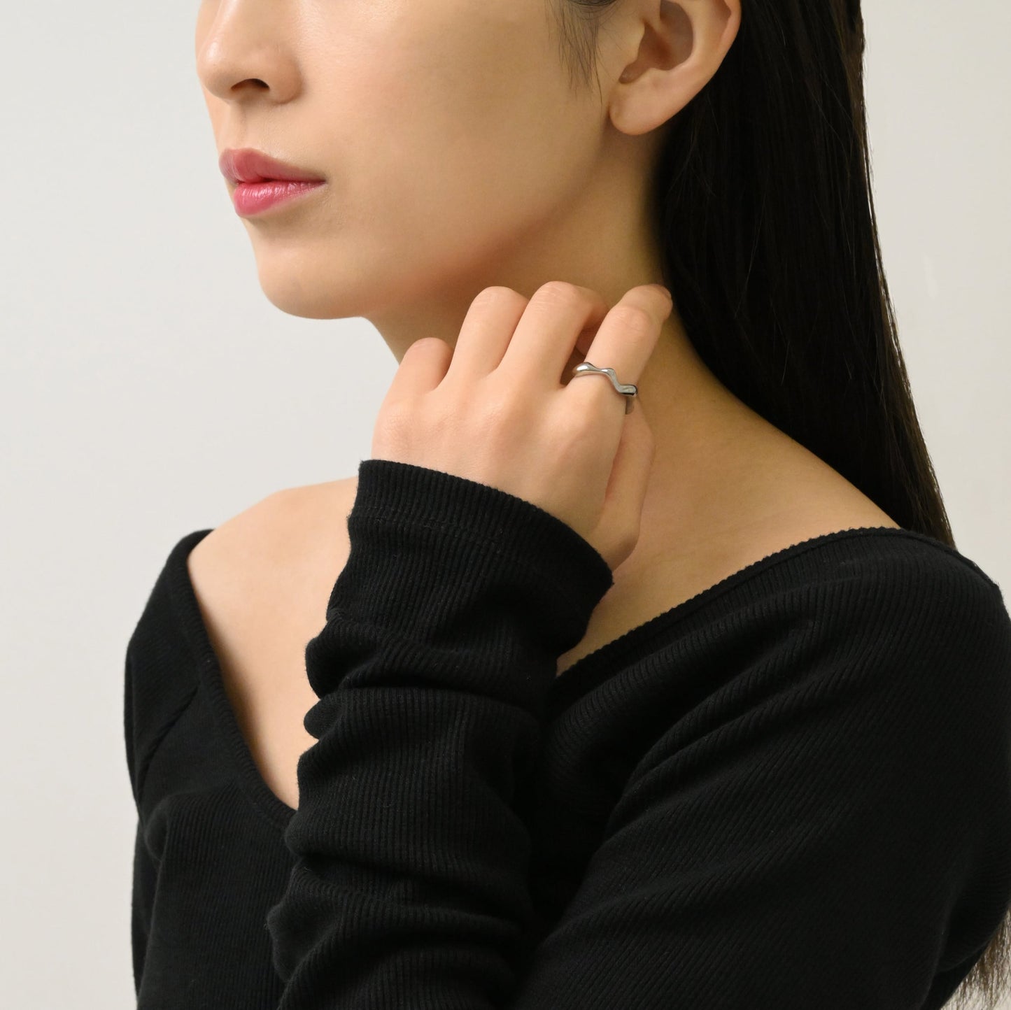 Wave open ring(rri0067s)