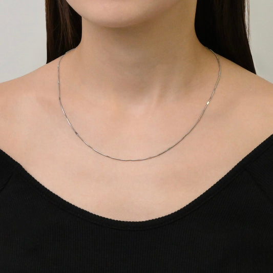 Round snake crushed necklace(rne0063s)