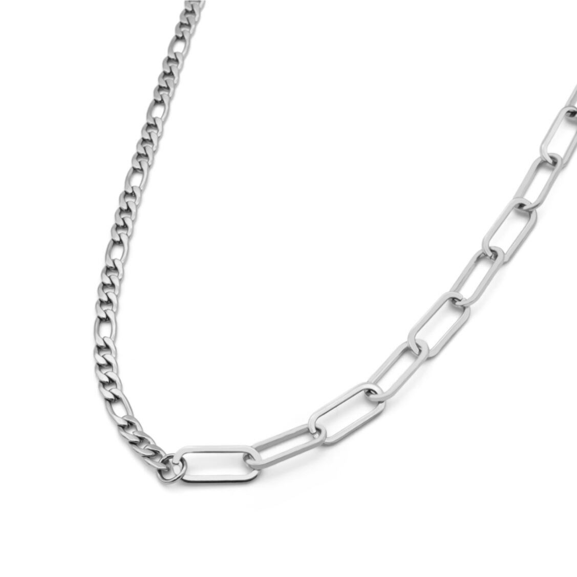 Two types chain necklace(rne0051s)