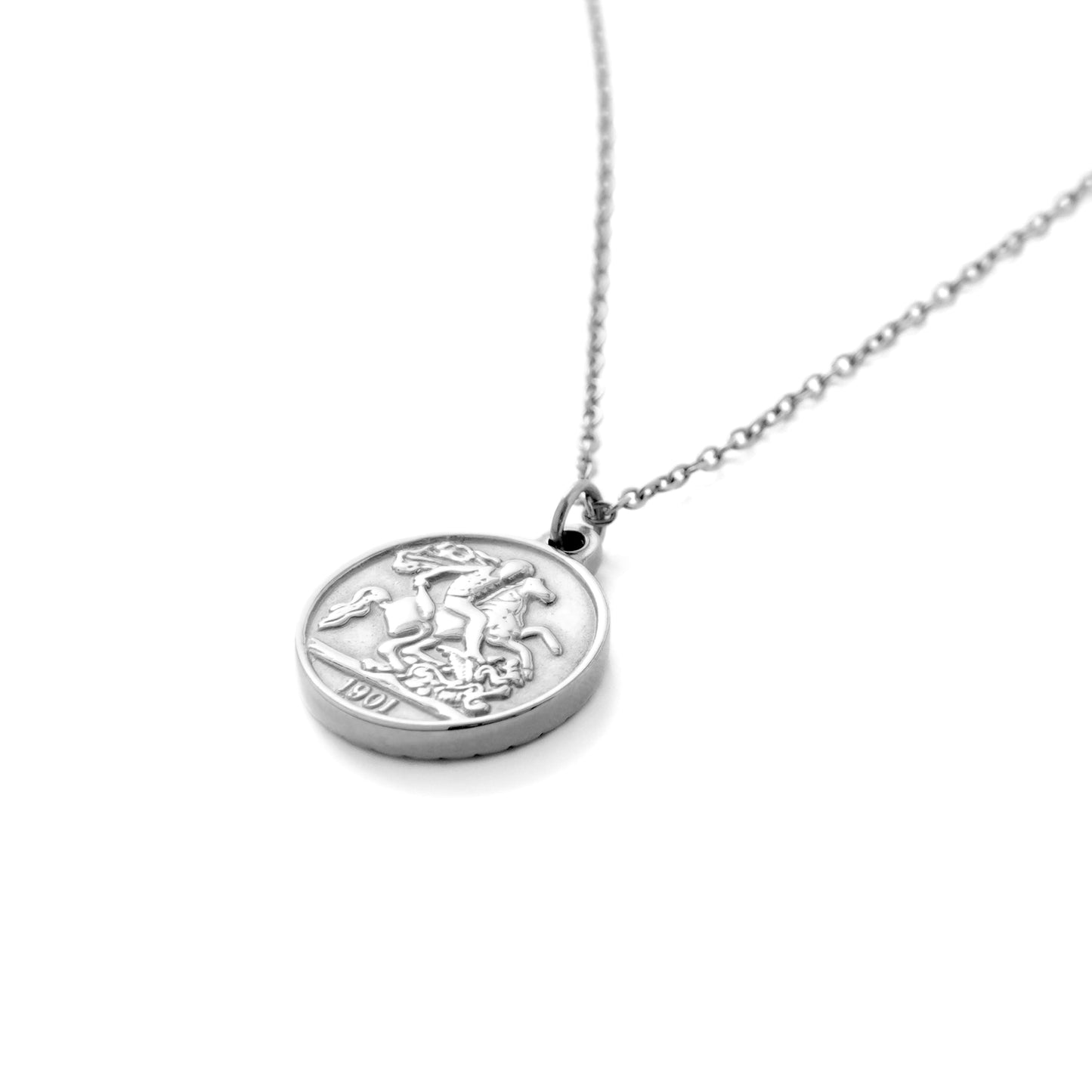 Queen coin necklace(cne0062s)