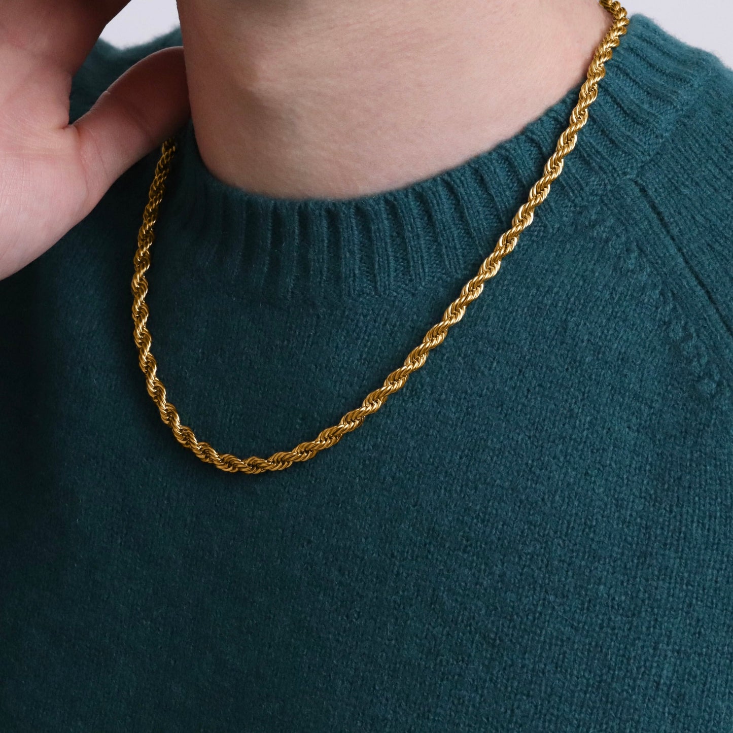 Rope chain necklace(cne0063g)