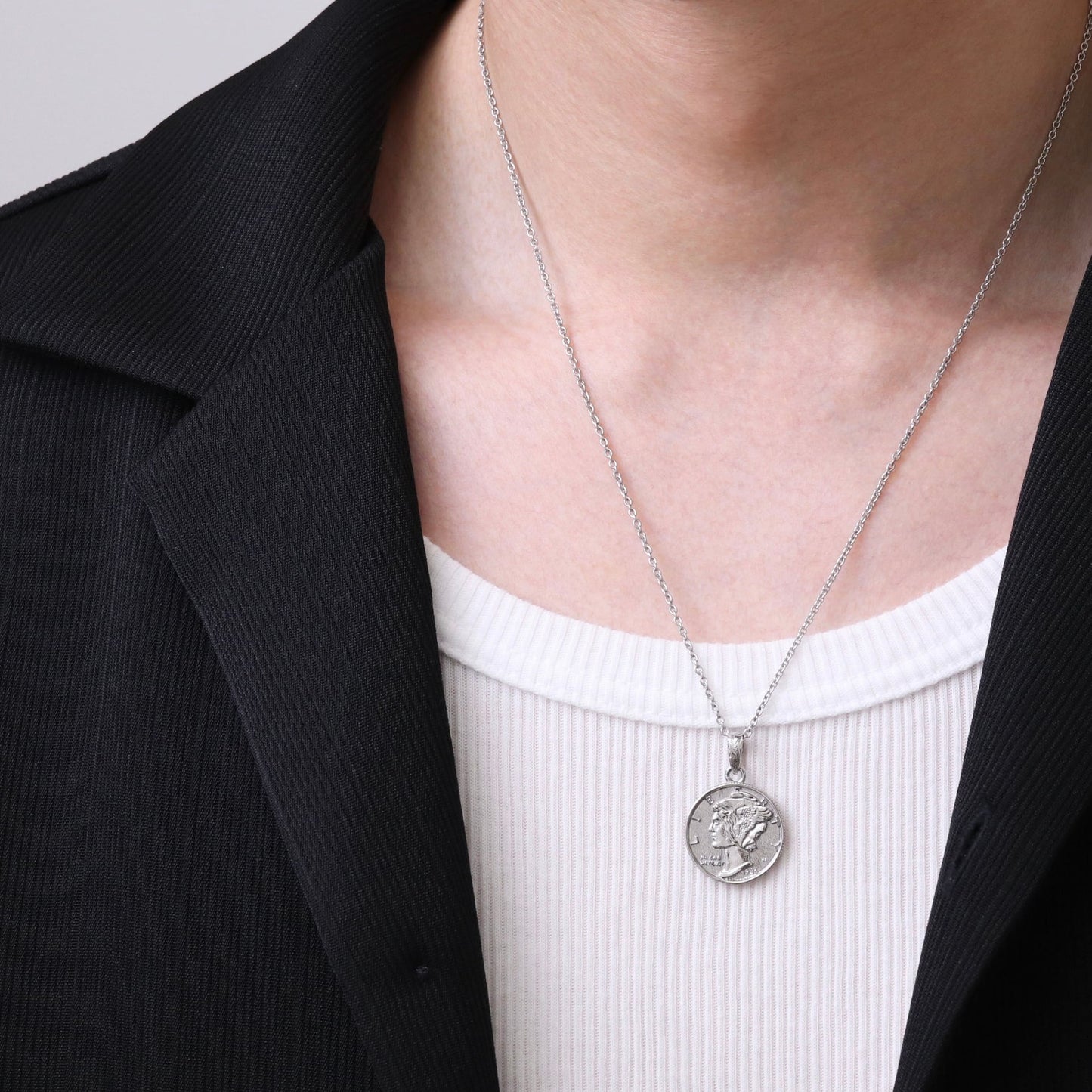 Hawaiian liberty coin necklace(Hne0004s)