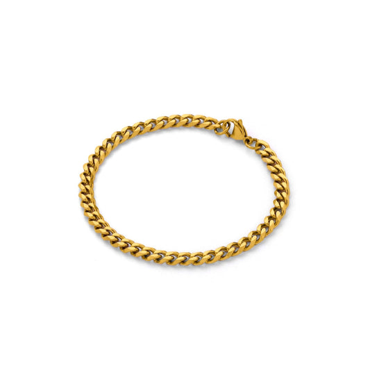 Flat link chain anklet(can0001g)